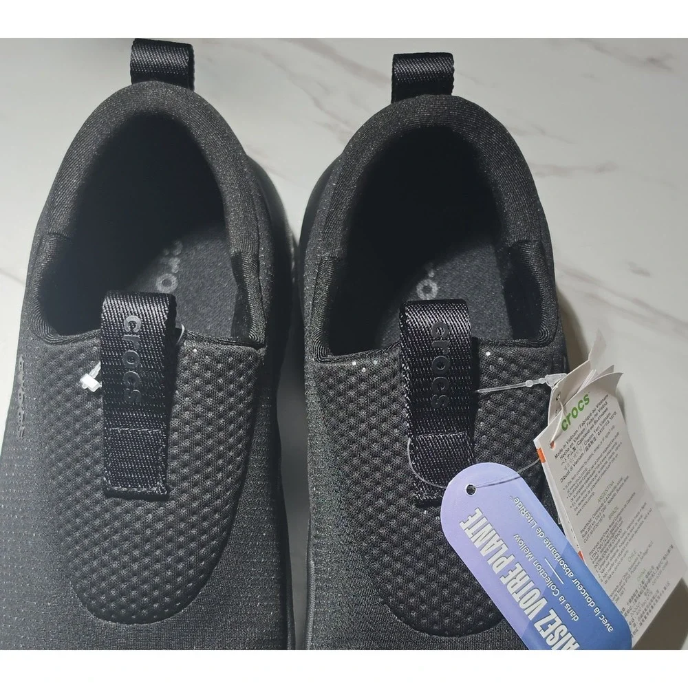 Crocs Men's Water Shoes Black Slip-On US Size 10 Medium Water Sports